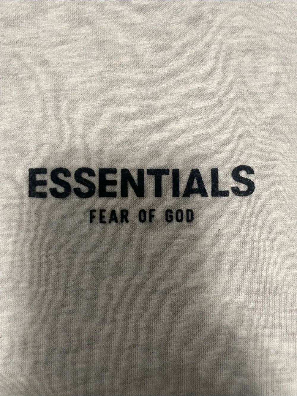 Fear of God ESSENTIALS Light Gray Pullover Hoodie - Picture 3 of 5